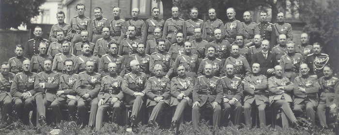 les officiers du Rgiment le 3 juillet 1933
