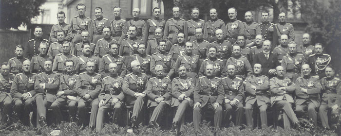 les officiers du Régiment le 3 juillet 1933